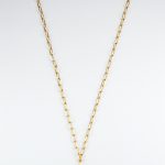 Collier chaîne dorée avec pendentif lettre strass personnalisable