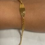 Gourmette chaîne maille acier