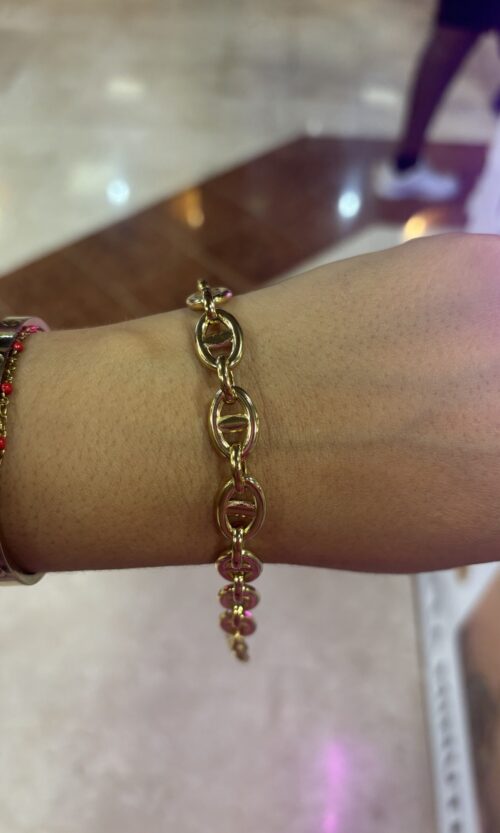 Bracelet grosse maille h