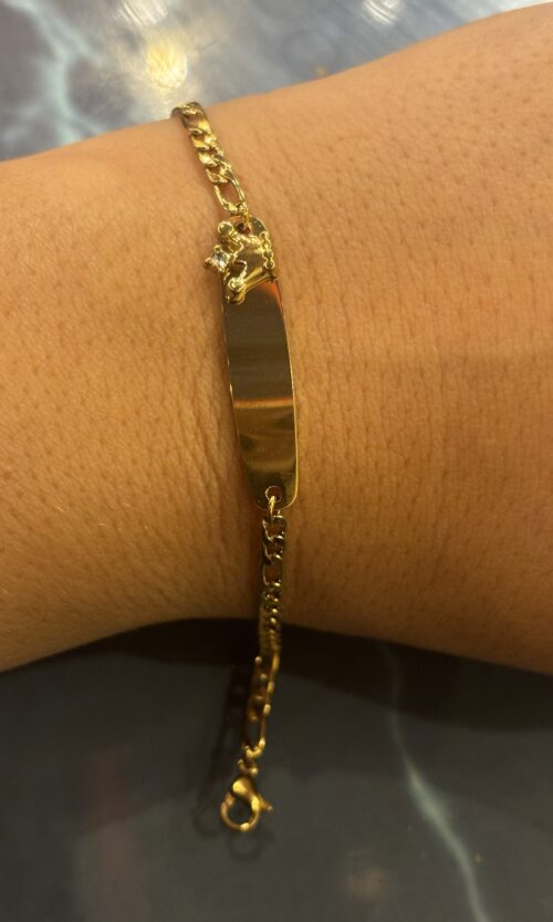 Goumette enfant couronne & gravure