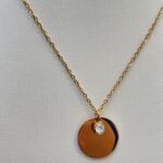 Collier Gravure Petit strass