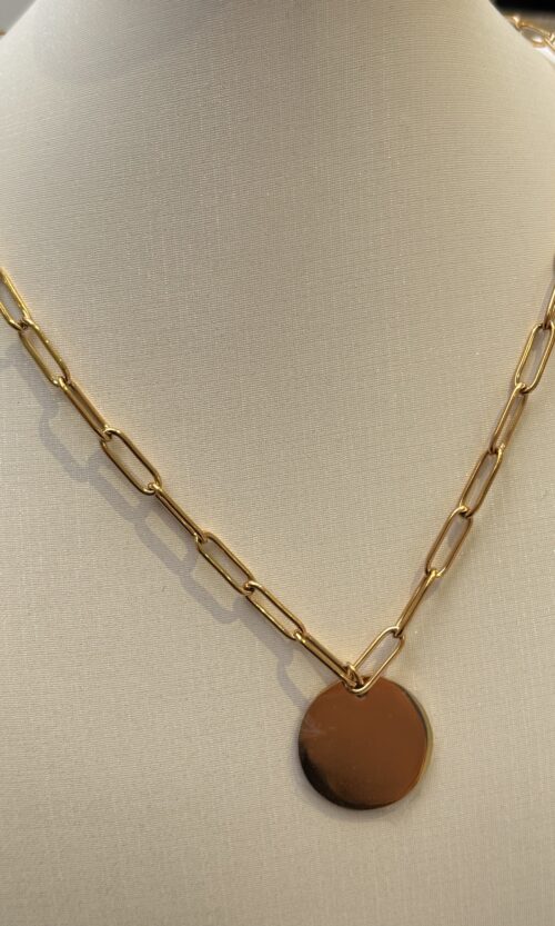 Collier Gravure chaîne maille