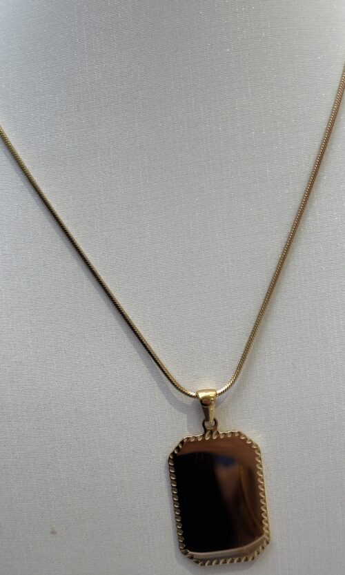 Collier Plaqué Gravure