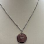 Collier Gravure Étoile argenté